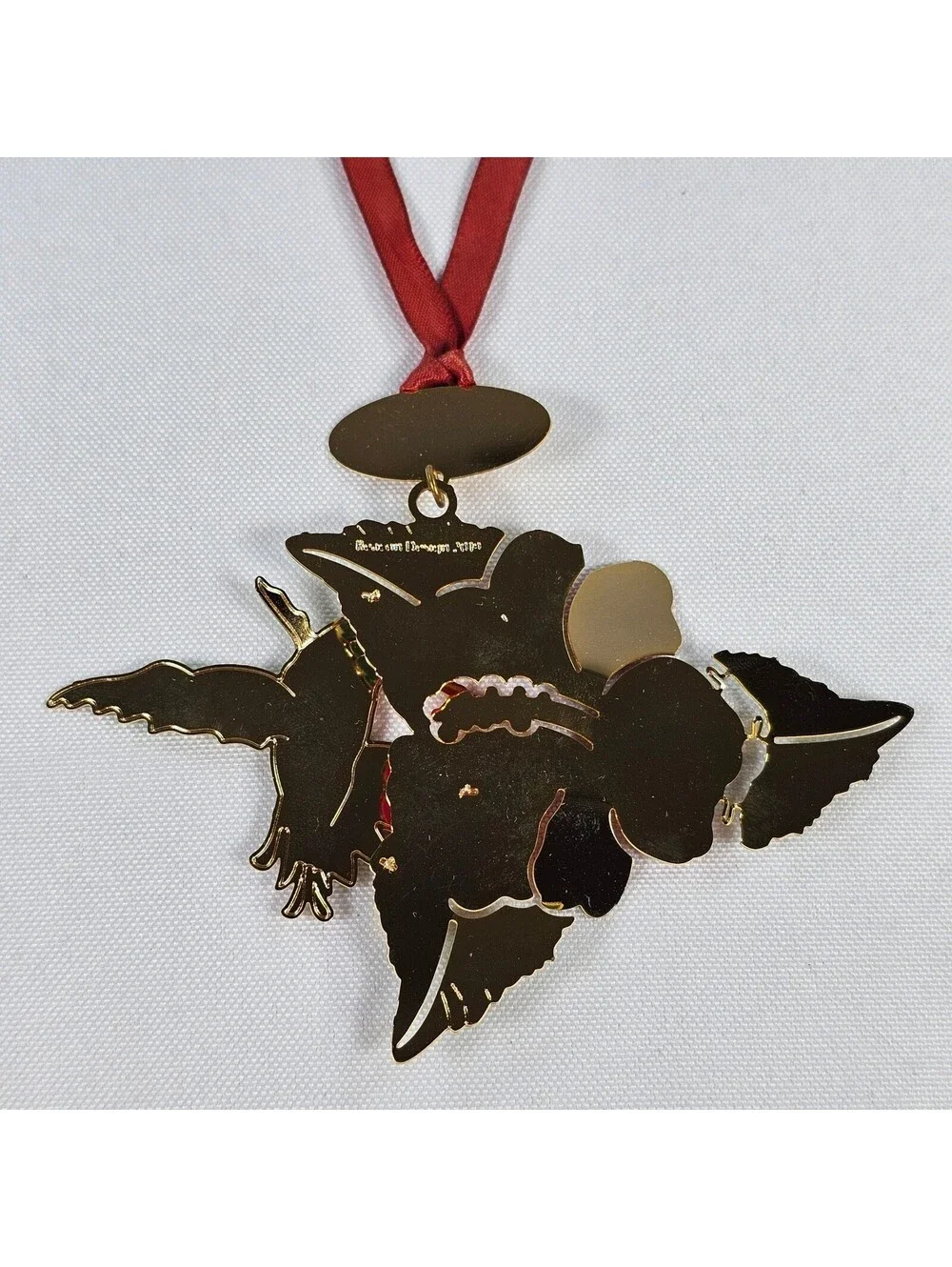 New Beacon Design Hummingbird Hibiscus Naples Botanical Garden 24kt Fin Ornament